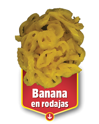 Banana en rodajas